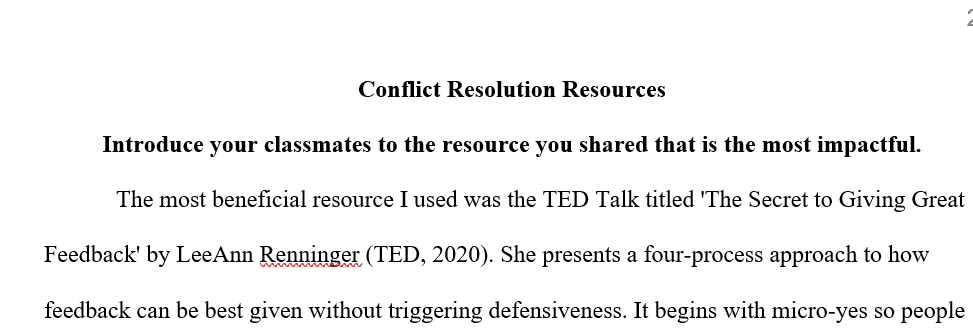 Conflict Resolution Resources – Influencers, TED Talks, and Websites