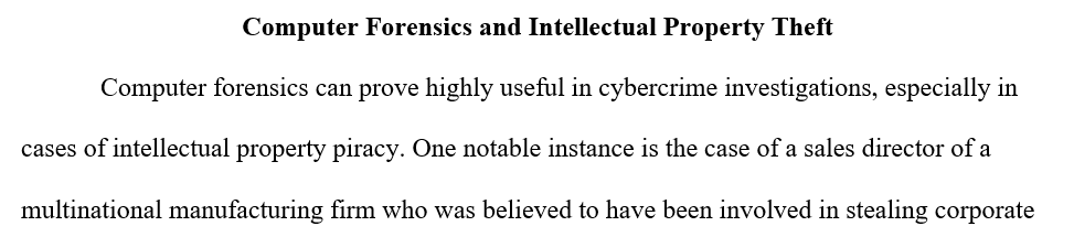 Publication about computer forensics