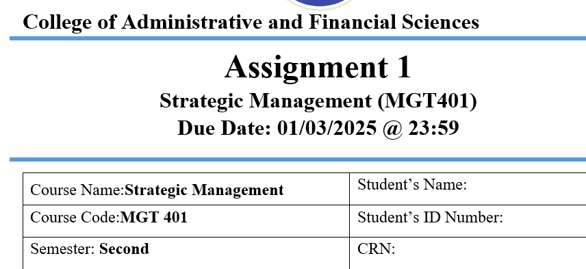 Recognize the basic concepts and terminology used in Strategic Management.