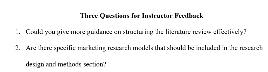 Review the Marketing Research Assessment