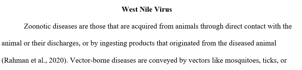 Transmission of zoonotic and vector-borne diseases