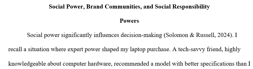 Types of social power